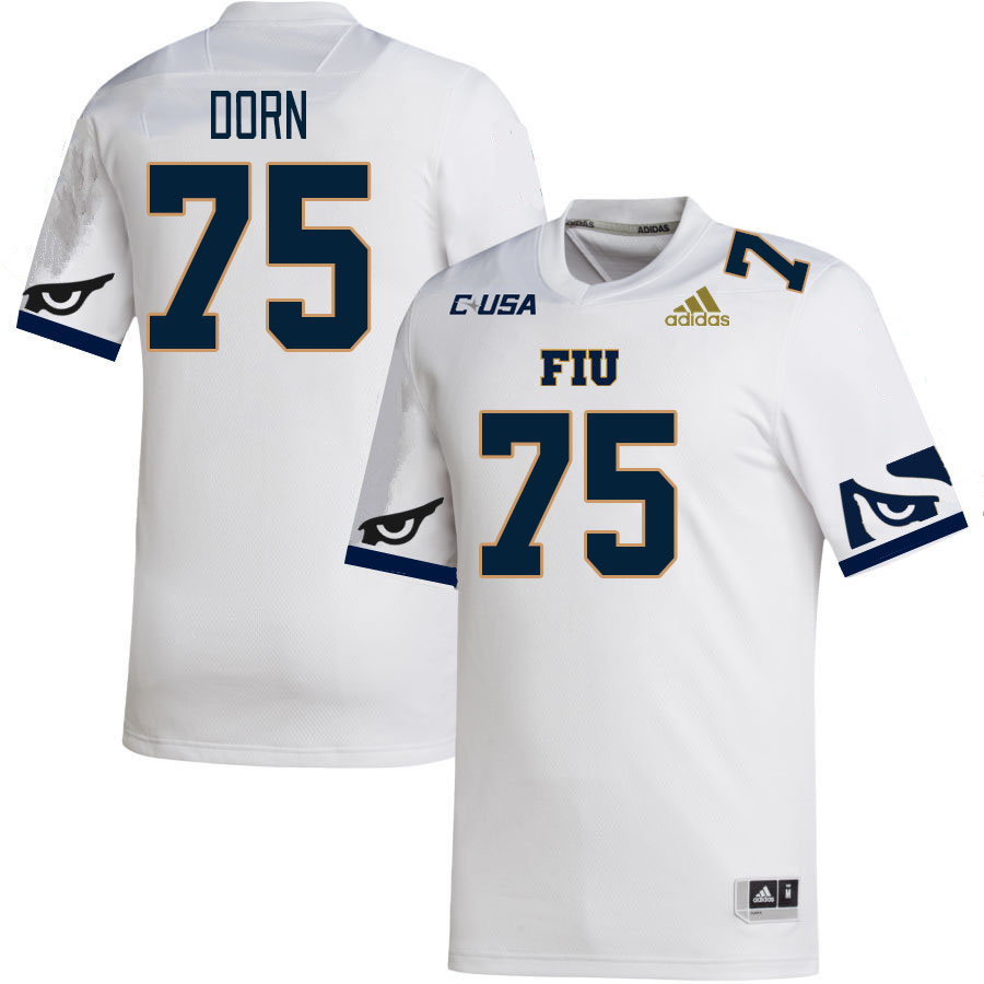 Men-Youth #75 Denzel Dorn Florida International Panthers College Football Jerseys Stitched Sale-Whit